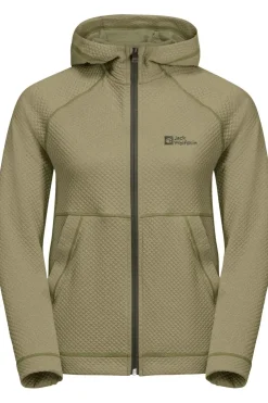 Online Jack Wolfskin Fleece Fernweh Hooded Bay Leaf