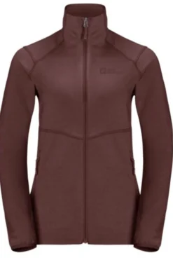Outlet Jack Wolfskin Fleece Fortberg W Dark Maroon