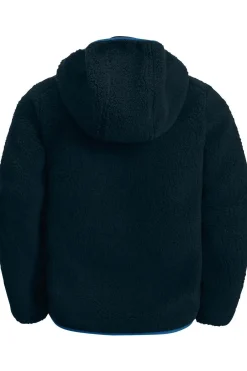 New Jack Wolfskin Fleece Ice Curl Hood Jacket dark blue/royal blue