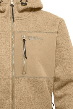 Best Jack Wolfskin Fleece Kaminfeuer Hooded Jkt M Sand Brown