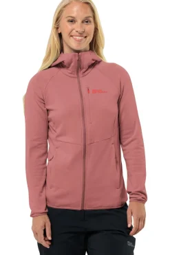 Best Jack Wolfskin Fleece Kolbenberg Hooded Fz Mineral Red