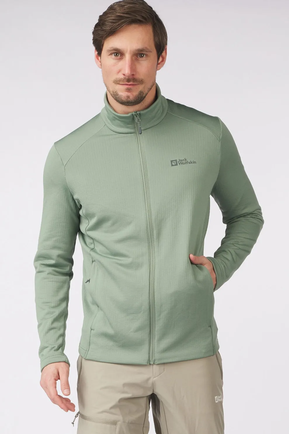Online Jack Wolfskin Fleece Kolbenberg Fz M Eucalyptus