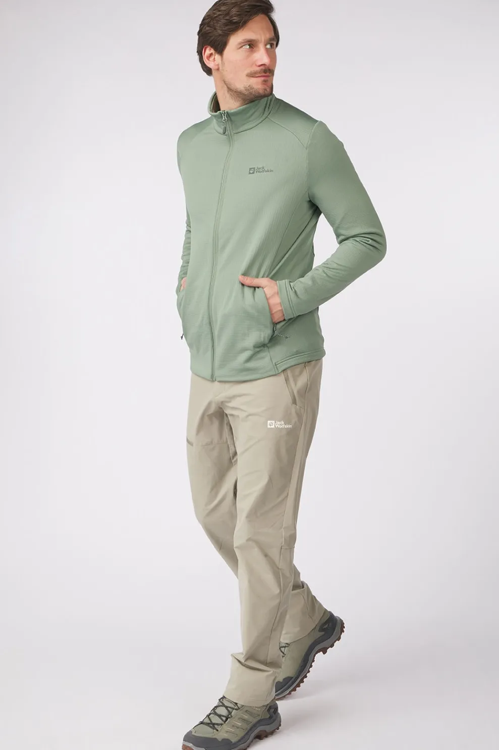Online Jack Wolfskin Fleece Kolbenberg Fz M Eucalyptus