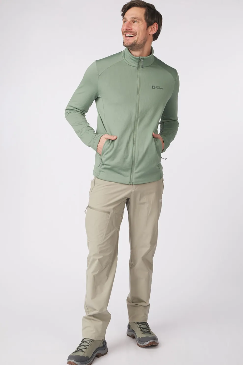 Online Jack Wolfskin Fleece Kolbenberg Fz M Eucalyptus