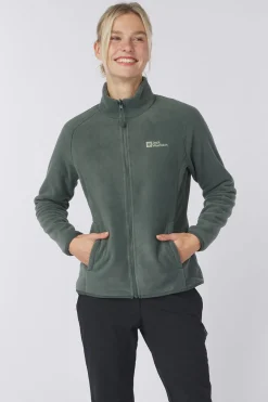 Best Jack Wolfskin Fleece Moonrise Fz Slate Green