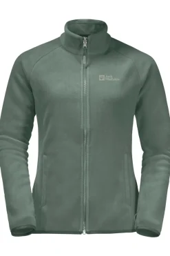 Outlet Jack Wolfskin Fleece Moonrise Fz Hedge Green