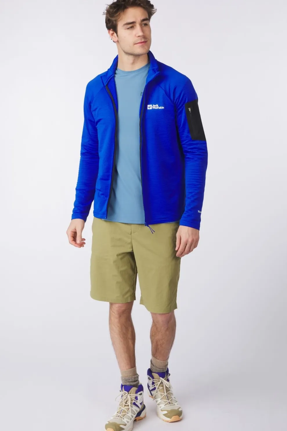 Sale Jack Wolfskin Fleece Prelight Fz M Vibrant Blue