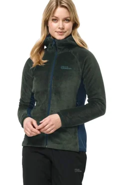 Fleece Rotwand Hooded Fz-Jack Wolfskin Best