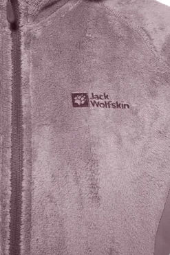 New Jack Wolfskin Fleece Rotwand Hooded Fz W mid purple