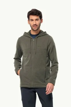 Discount Jack Wolfskin Fleece Waldsee Hooded M Island Moss