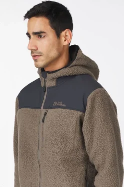 New Jack Wolfskin Fleeceammweg Pile Fz Cold Coffee