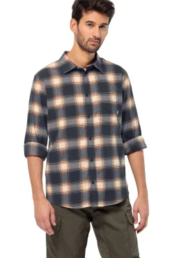 Discount Jack Wolfskin Hemd Wanderweg Shirt M Dark Navy