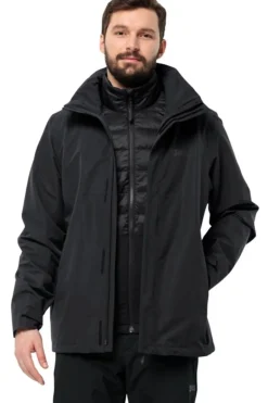 Best Jack Wolfskin 3-in-1 Jas Luntal Black