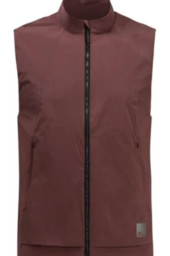 Sale Jack Wolfskin Jas Bike Commute Ins Vest Dark Maroon