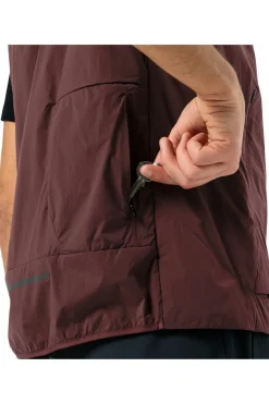 Sale Jack Wolfskin Jas Bike Commute Ins Vest Dark Maroon