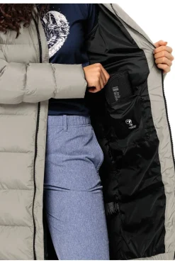 Clearance Jack Wolfskin Jas Frozen Palace Coat W Off White/Ecru