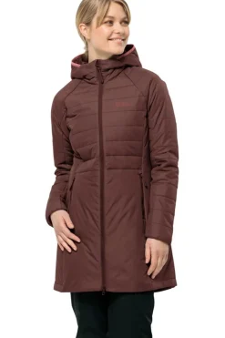 Fashion Jack Wolfskin Jas Lapawa Ins Coat W Dark Maroon