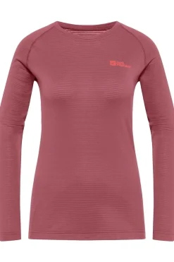 Best Jack Wolfskin Ondergoed Infinite Warm Ls W mid red