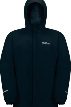 Discount Jack Wolfskin Regenjas Blocky Jacket dark blue/blue