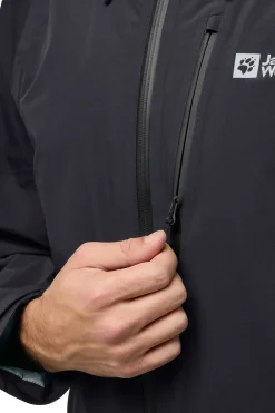 Outlet Jack Wolfskin Regenjas Eagle Peak 2L Jkt M Phantom