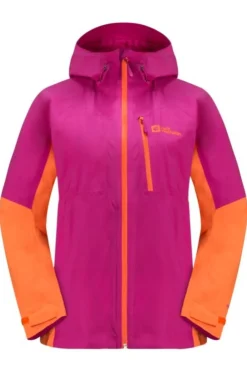 New Jack Wolfskin Regenjas Eagle Peak 2L  W New Magenta