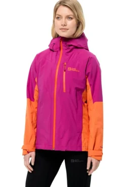 New Jack Wolfskin Regenjas Eagle Peak 2L  W New Magenta