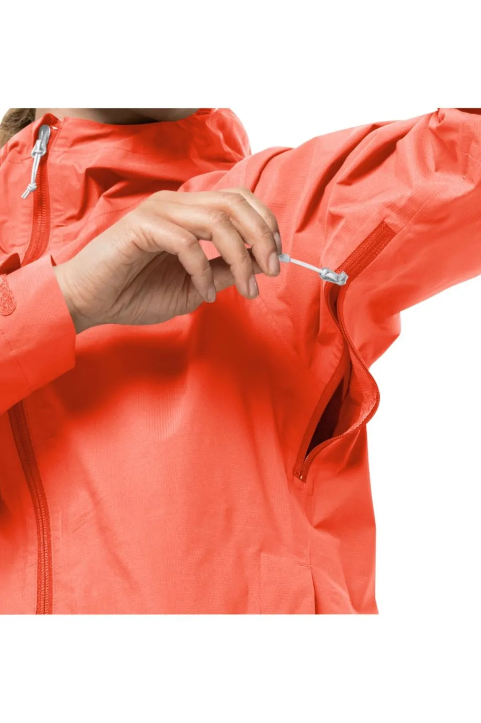 Hot Jack Wolfskin Regenjas Elsberg 2.5L W Digital Orange