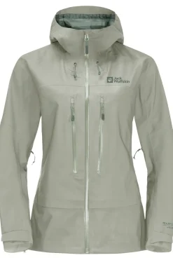 New Jack Wolfskin Regenjas Kammweg 3L Mint Leaf