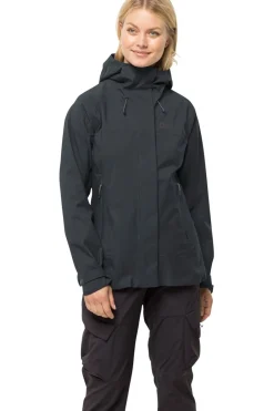 Fashion Jack Wolfskin Regenjas Kammweg 2L W Phantom