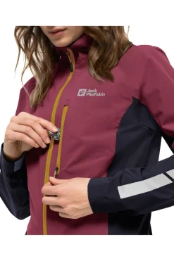 Best Jack Wolfskin Regenjas Morobbia 2.5L W Sangria Red