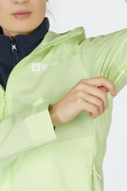 Clearance Jack Wolfskin Regenjas Prelight 2.5L Lt Jkt W Cool Matcha