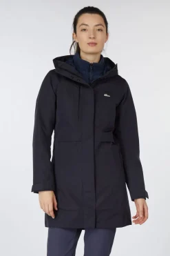 Discount Jack Wolfskin Regenjas Terraview 2L  Coat W Dark Navy