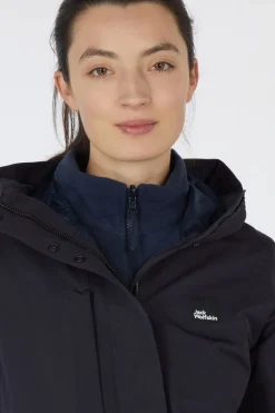 Discount Jack Wolfskin Regenjas Terraview 2L  Coat W Dark Navy