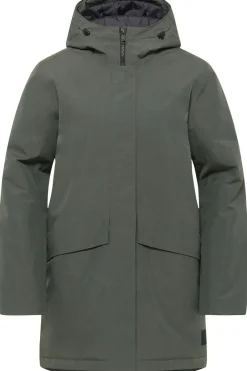 New Jack Wolfskin Regenjas Tempelhof Coat W mid green
