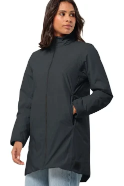 Sale Jack Wolfskin Regenjas Textor Coat W black