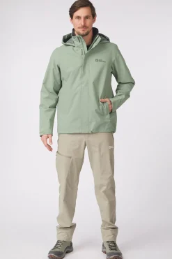 Fashion Jack Wolfskin Regenjas Trailtime 2L Jkt M Eucalyptus