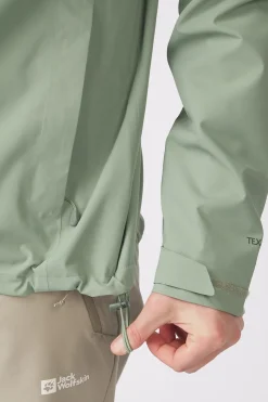 Fashion Jack Wolfskin Regenjas Trailtime 2L Jkt M Eucalyptus