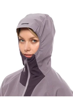 Hot Jack Wolfskin Softshell Jas Alpspitze Hoodie W Dark Purple/Lilac