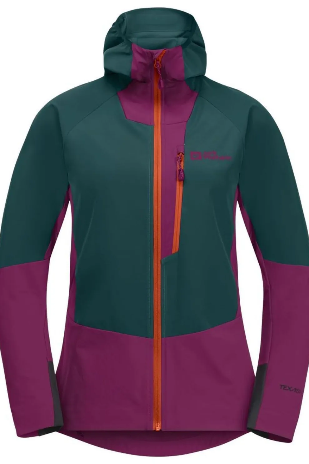 Softshell Jas Alpspitze Hoodie W-Jack Wolfskin Discount