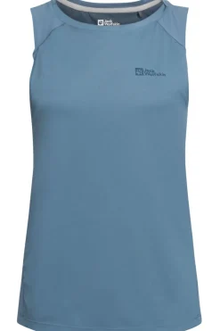 Sale Jack Wolfskin Top Prelight Chill Tank Elemental Blue