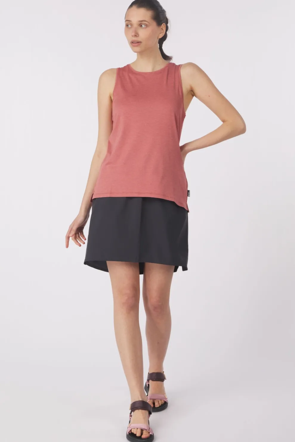 Fashion Jack Wolfskin Top Travel Top W Mineral Red Heather