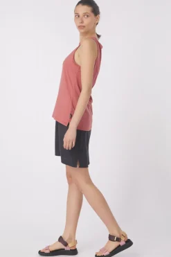 Fashion Jack Wolfskin Top Travel Top W Mineral Red Heather