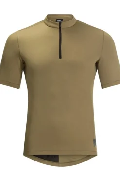 Clearance Jack Wolfskin T-Shirt Bike Commute Hz T Grey Olive