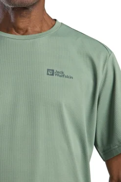Online Jack Wolfskin T-Shirt Delgami Tee Eucalyptus