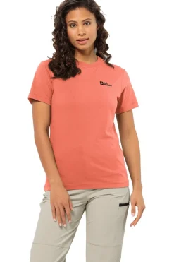 Discount Jack Wolfskin T-Shirt Essential T W dark pink