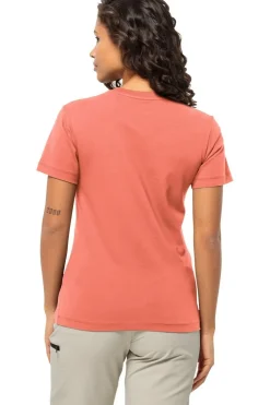 Discount Jack Wolfskin T-Shirt Essential T W dark pink