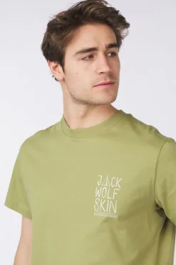 Hot Jack Wolfskin T-Shirt Jack Tent Tee Bay Leaf