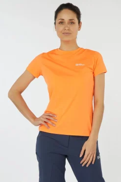 Fashion Jack Wolfskin T-Shirt Prelight Trail Tee Digital Orange