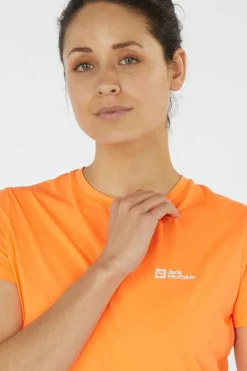 Fashion Jack Wolfskin T-Shirt Prelight Trail Tee Digital Orange