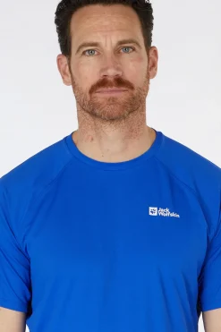 Clearance Jack Wolfskin T-Shirt Prelight Swift T M Vibrant Blue